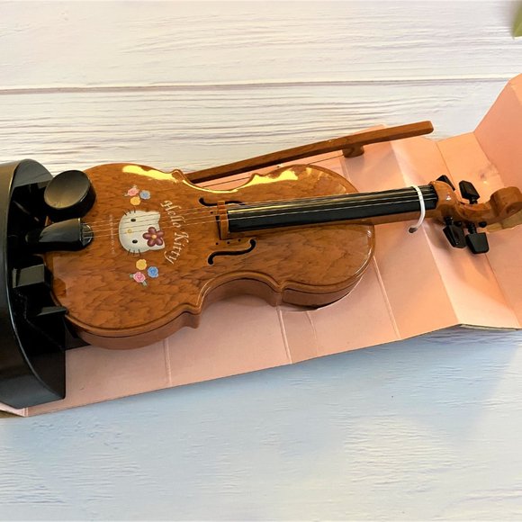 RARE Vintage 1999 Sanrio HELLO KITTY Musical Toy VIOLIN Plays 8 Songs MIB - Picture 3 of 10